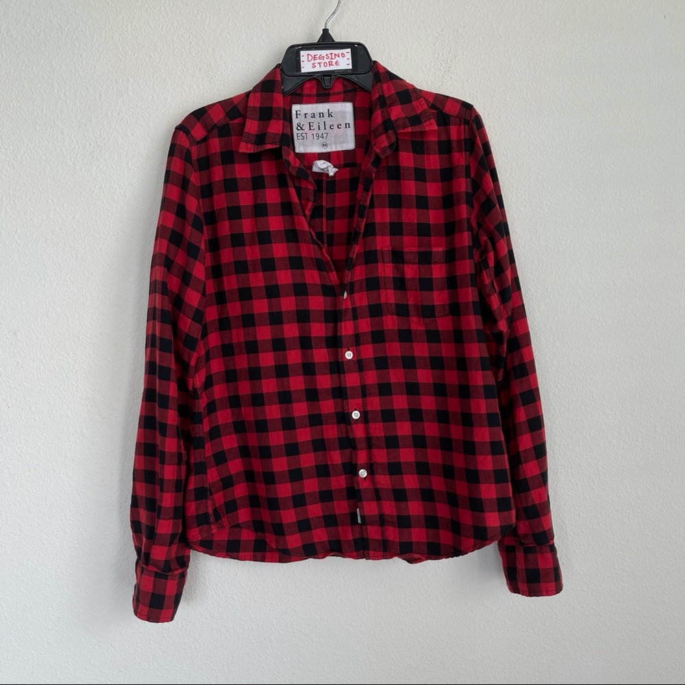 Frank & Eileen Picnic Checks Button Up Barry Shirt - image 1